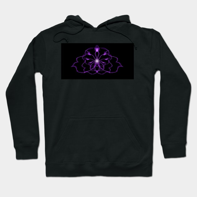 Abstract purple butterfly Hoodie by CreaKat